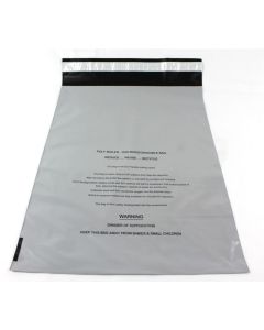 500 Grey plastic, fully biodegradable mailing bag, size 350mm x 500mm large mailing bag