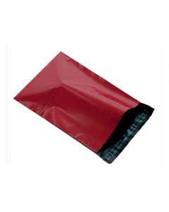 200 CLEARANCE Red plastic mailing bags, Size 350mm x 500mm..
